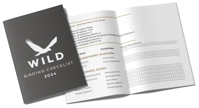 Checklist birdwatching tours